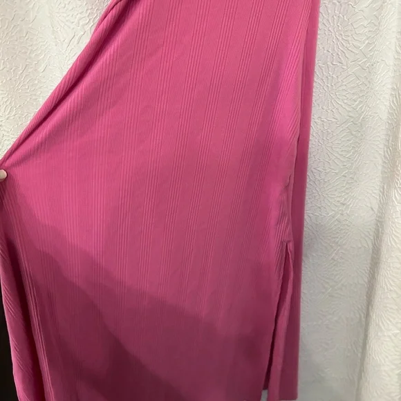 Aerie NWT Pink One-Shoulder Dress - Picture 4 of 6